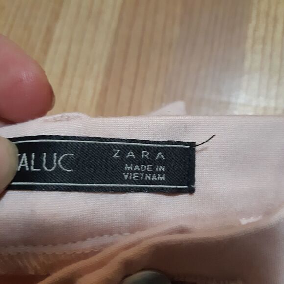 Zara Trafaluc Women's Slim Mid Rise Pink Pants - Picture 10 of 10